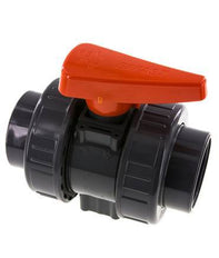 PVC 2-way Ball Valve True Union 63 mm Socket EPDM