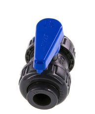 PVC 2-way Ball Valve True Union 16 mm Socket EPDM