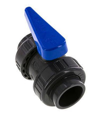 PVC 2-way Ball Valve True Union 40 mm Socket EPDM