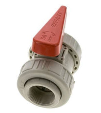 PP-H 2-way Ball Valve True Union Rp 1 1/2'' EPDM