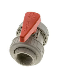 PP-H 2-way Ball Valve True Union Rp 1 1/2'' FKM