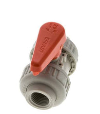 PP-H 2-way Ball Valve True Union Rp 1/2'' EPDM