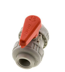 PP-H 2-way Ball Valve True Union Rp 1/2'' FKM