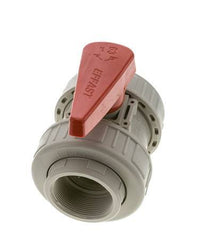 PP-H 2-way Ball Valve True Union Rp 2'' FKM
