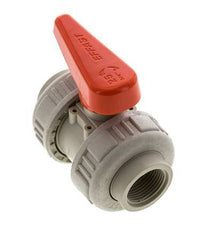 PP-H 2-way Ball Valve True Union Rp 3/4'' EPDM