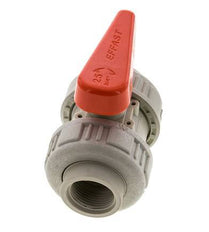 PP-H 2-way Ball Valve True Union Rp 3/4'' EPDM