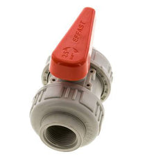 PP-H 2-way Ball Valve True Union Rp 3/4'' FKM
