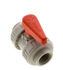 PP-H 2-way Ball Valve True Union Rp 3/4'' FKM