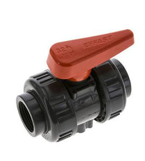 PVC 2-way Ball Valve True Union Rp 1'' EPDM