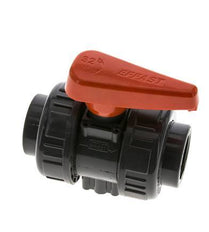 PVC 2-way Ball Valve True Union Rp 1'' FKM
