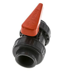 PVC 2-way Ball Valve True Union Rp 1 1/4'' FKM