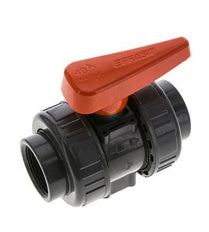 PVC 2-way Ball Valve True Union Rp 1 1/4'' FKM