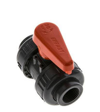 PVC 2-way Ball Valve True Union Rp 1/2'' EPDM
