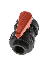 PVC 2-way Ball Valve True Union Rp 3/4'' FKM