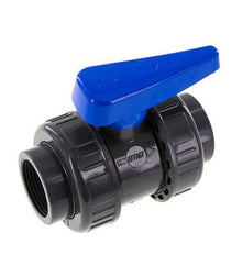 PVC 2-way Ball Valve True Union Rp 1 1/4'' EPDM