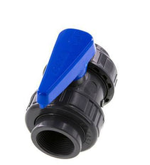 PVC 2-way Ball Valve True Union Rp 1 1/4'' EPDM