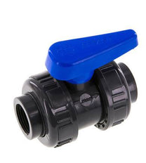 PVC 2-way Ball Valve True Union Rp 3/4'' EPDM