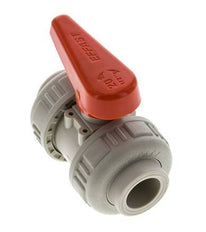 PP-H 2-way Ball Valve True Union 20 mm FKM
