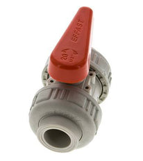 PP-H 2-way Ball Valve True Union 20 mm FKM