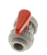 PP-H 2-way Ball Valve True Union 25 mm FKM