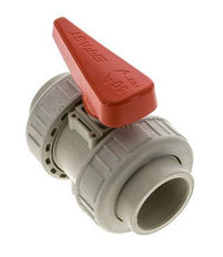 PP-H 2-way Ball Valve True Union 50 mm FKM