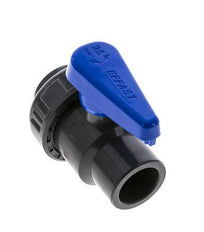PVC 2-way Ball Valve Single Union 25 mm Socket EPDM