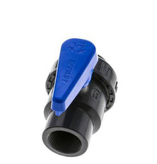 PVC 2-way Ball Valve Single Union Rp 1'' EPDM