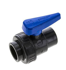 PVC 2-way Ball Valve Single Union Rp 1 1/4'' EPDM