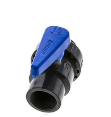 PVC 2-way Ball Valve Single Union Rp 1 1/4'' EPDM