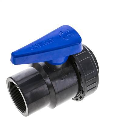 PVC 2-way Ball Valve Single Union Rp 2'' EPDM