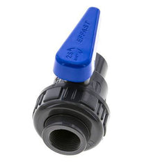 PVC 2-way Ball Valve Single Union Rp 3/4'' EPDM