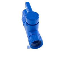 PE 2-way Ball Valve 1/2'' (13 mm) Hose Barbs