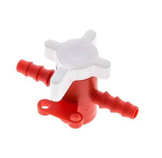 PE 2-way Ball Valve 1/4'' (6 mm) Hose Barbs