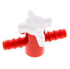 PE 2-way Ball Valve 3/8'' (9 mm) Hose Barbs