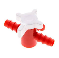 PE 2-way Ball Valve 3/8'' (9 mm) Hose Barbs