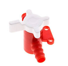 PE 2-way Ball Valve 3/8'' (9 mm) Hose Barbs