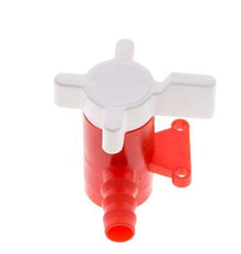 PE 2-way Ball Valve 10 mm Hose Barbs