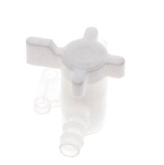 PVDF 2-way Ball Valve 3/8'' (9 mm) Hose Barbs
