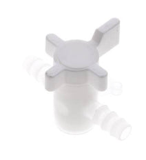 PVDF 2-way Ball Valve 10 mm Hose Barbs
