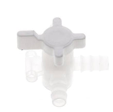PVDF 3-way Ball Valve 3/8'' (9 mm) Hose Barbs