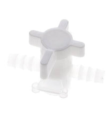 PVDF 3-way Ball Valve 10 mm Hose Barbs