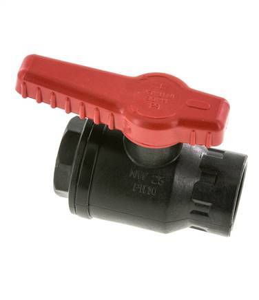 PP 2-way Ball Valve G 1'' PTFE/FKM