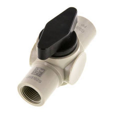 PP 2-way Ball Valve G 3/8'' FKM Vacuum