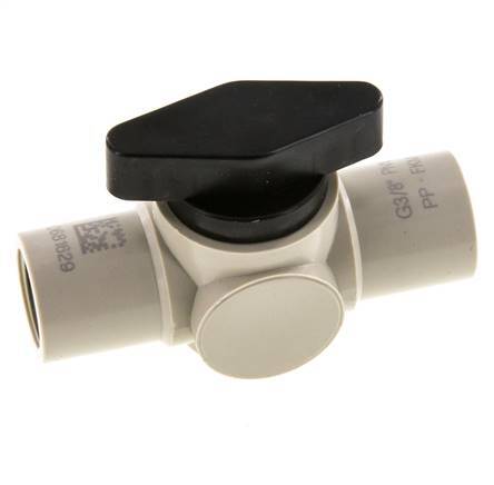 PP 2-way Ball Valve G 3/8'' FKM Vacuum