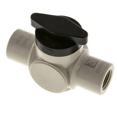 PP 2-way Ball Valve G 1/2'' FKM Vacuum
