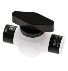 PFA 2-way Ball Valve G 1/4'' FKM Vacuum