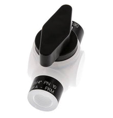 PFA 2-way Ball Valve G 1/4'' FKM Vacuum