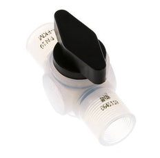 PFA 2-way Ball Valve G 3/8'' FKM Vacuum