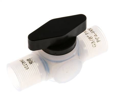PFA 2-way Ball Valve G 3/8'' FKM Vacuum