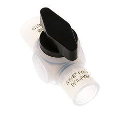 PFA 2-way Ball Valve G 3/8'' FKM Vacuum
